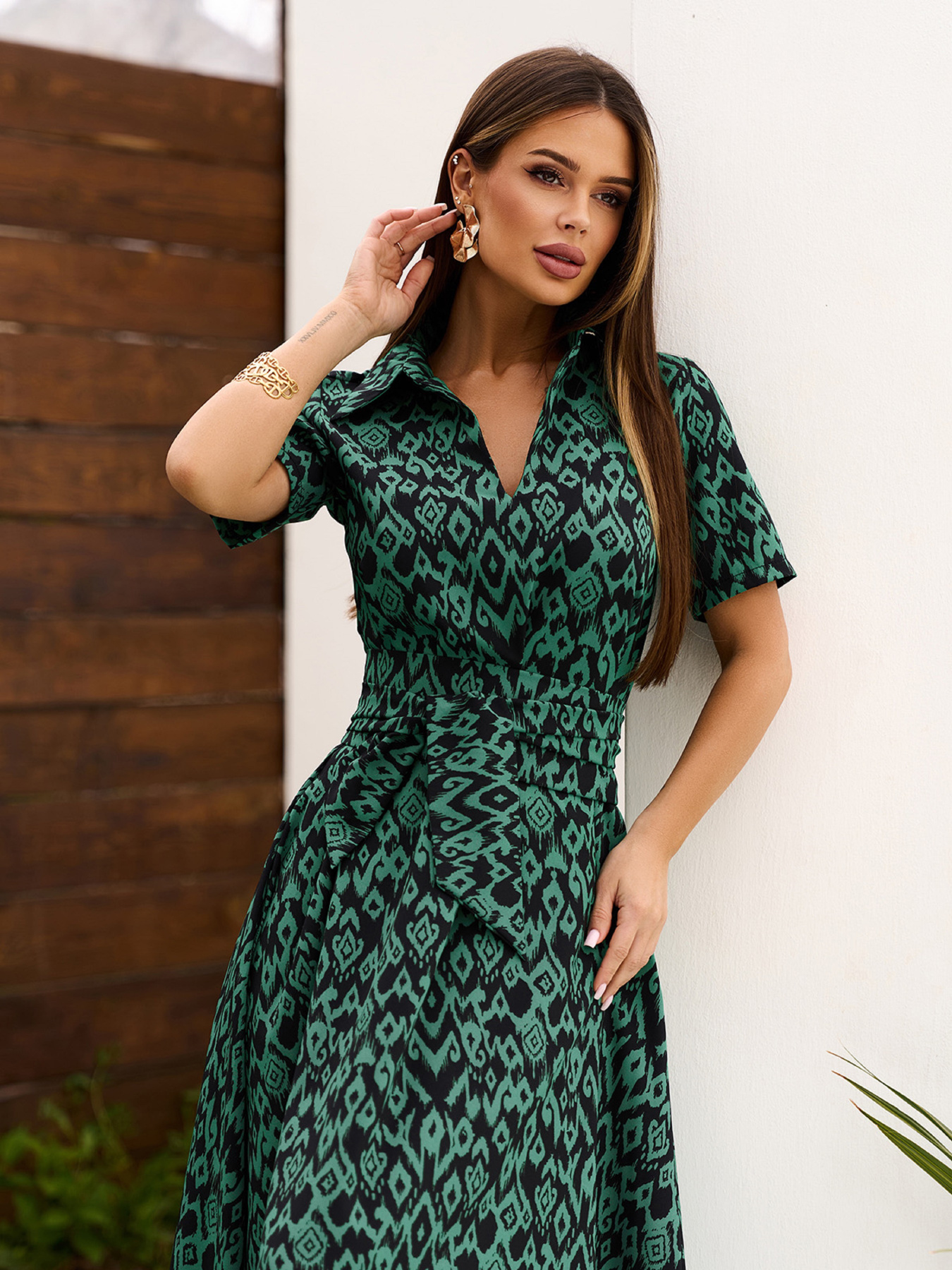 Сукні ISSA Plus модель 15704_зеленый Фото