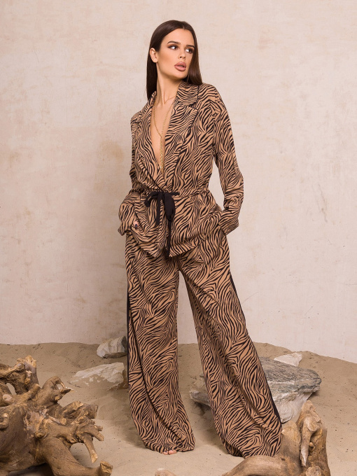 Костюм ISSA Plus модель 13162_brown Фото