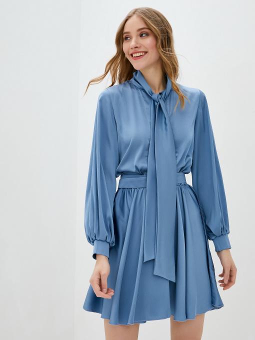 Платье мини ISSA Plus модель 13160_blue Фото