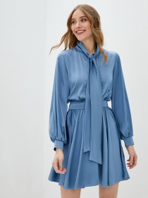 Платье мини ISSA Plus модель 13160_blue Фото