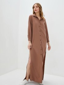 Платья ISSA Plus модель 13158_beige Фото