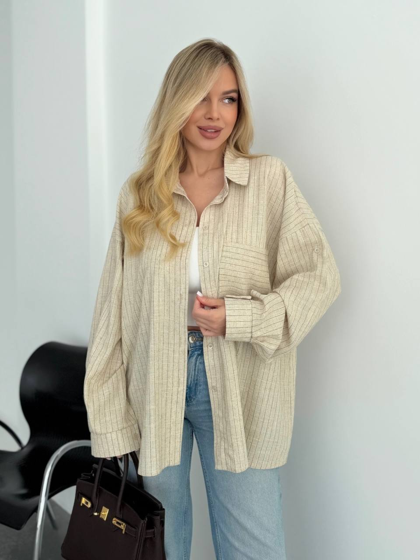 Сорочки Uaclothes модель like18495-bezhevj Фото
