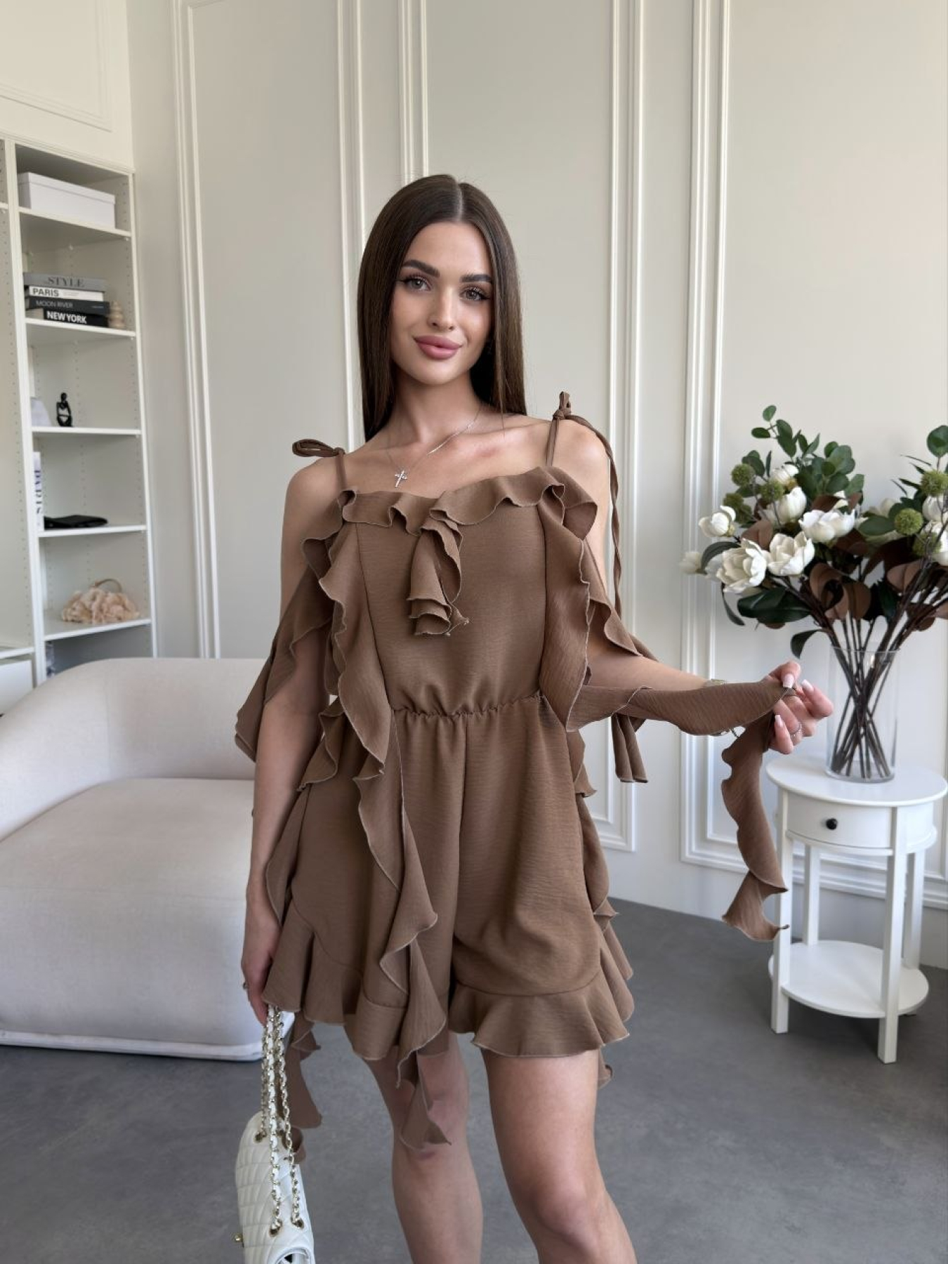 Комбинезоны Uaclothes модель like18425-kofejnij Фото