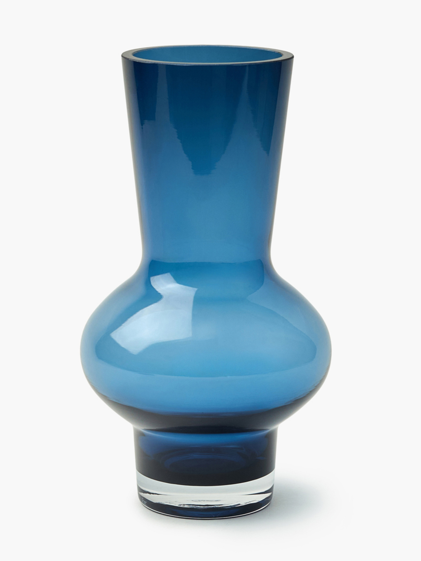 Ваза стеклянная "Электра" темно-синяя MBM HOME модель VB-07 DARK BLUE Фото