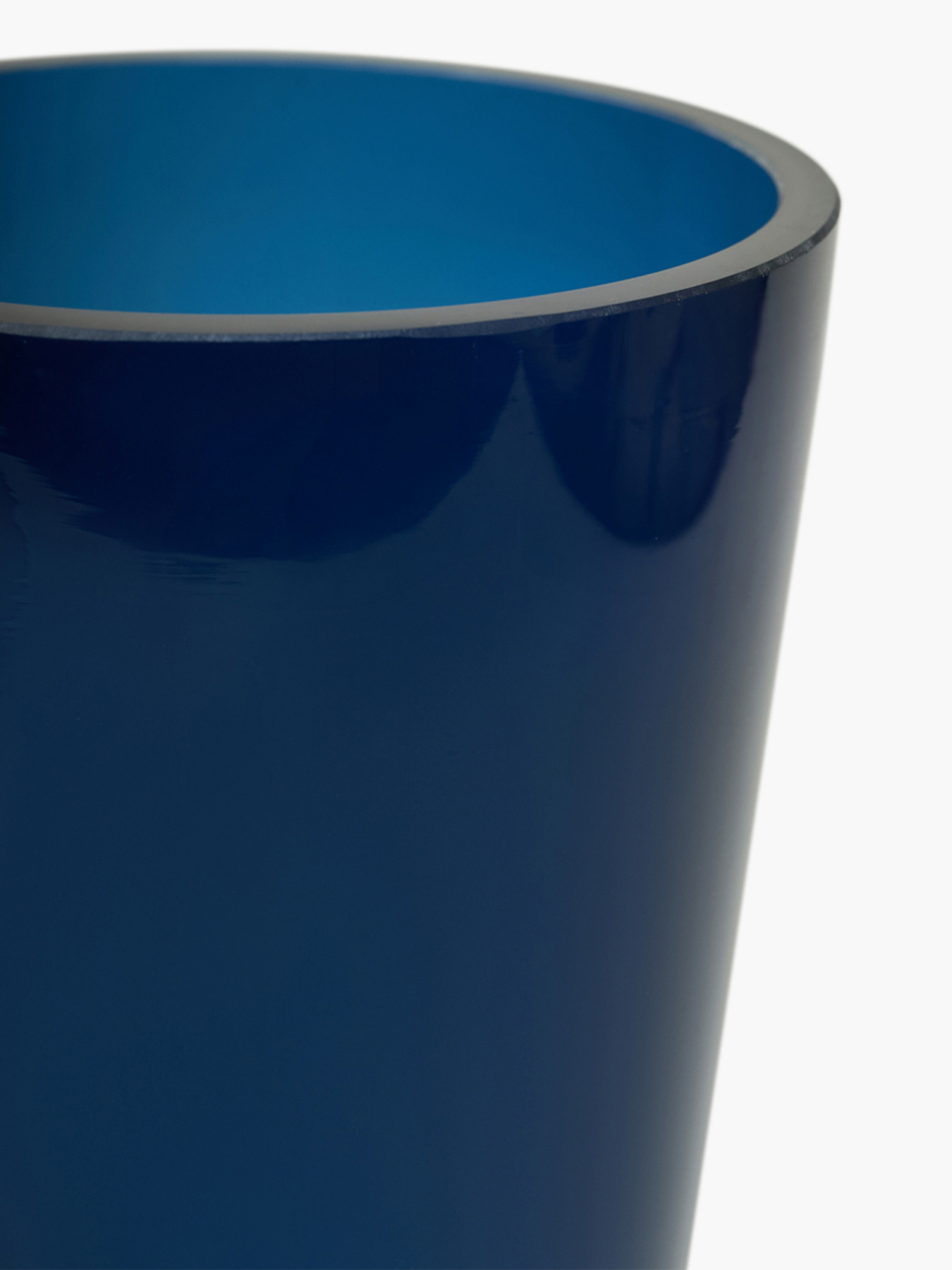 Ваза стеклянная "Электра" темно-синяя MBM HOME модель VB-07 DARK BLUE Фото