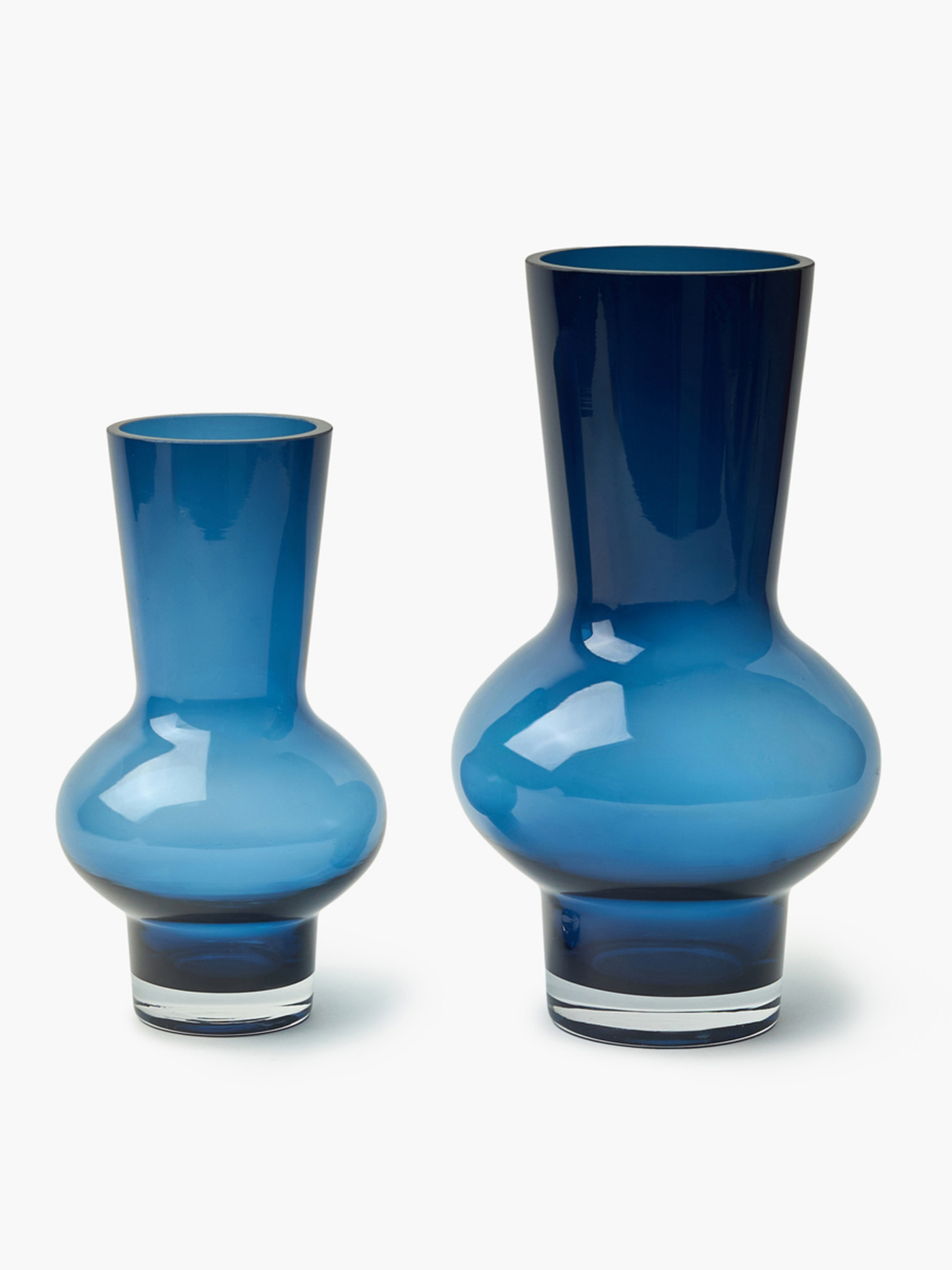 Ваза стеклянная "Электра" темно-синяя MBM HOME модель VB-07 DARK BLUE Фото
