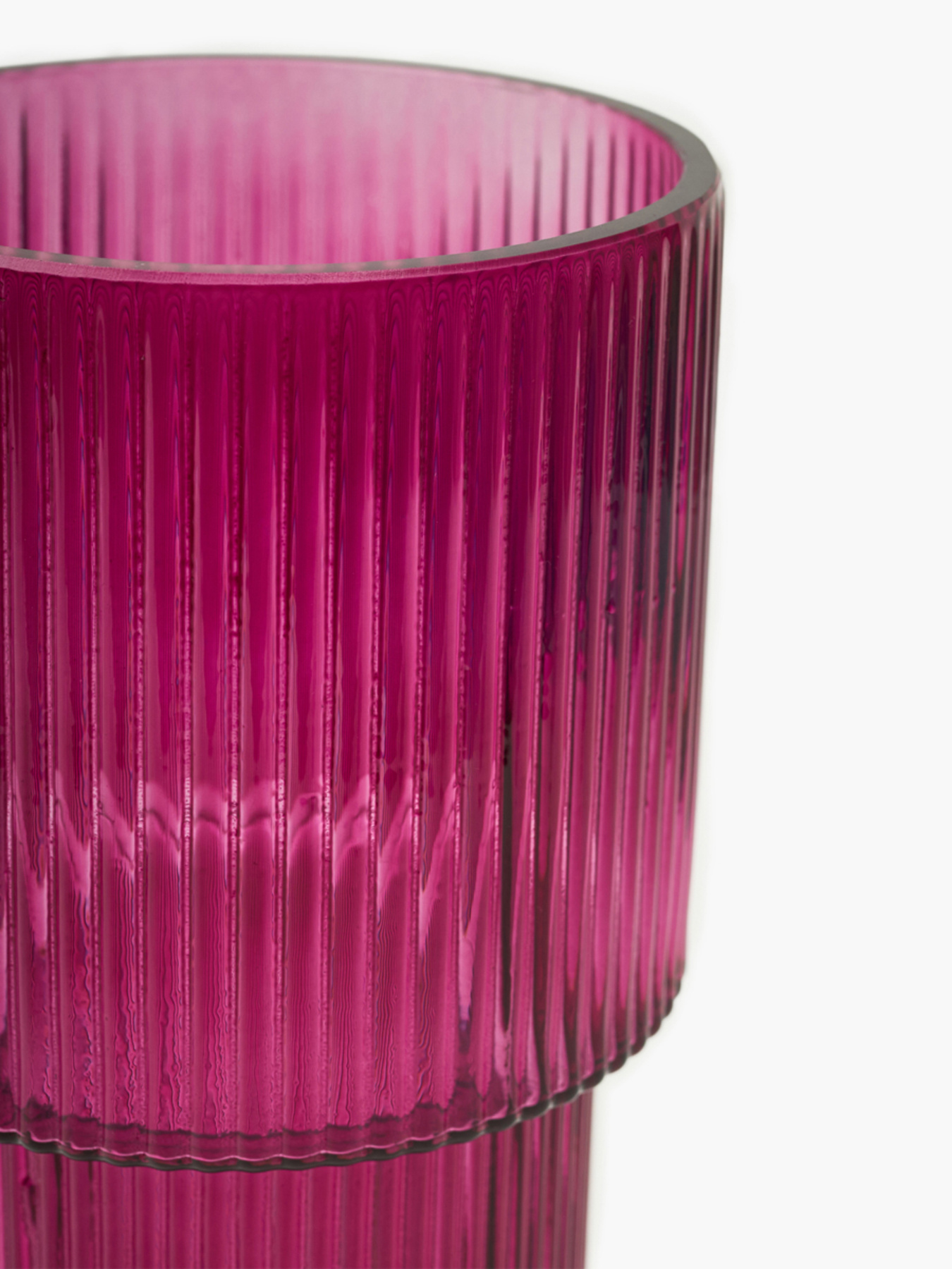 Ваза скляна "Футуризм" фіолетова MBM HOME модель VB-10 PURPLE Фото