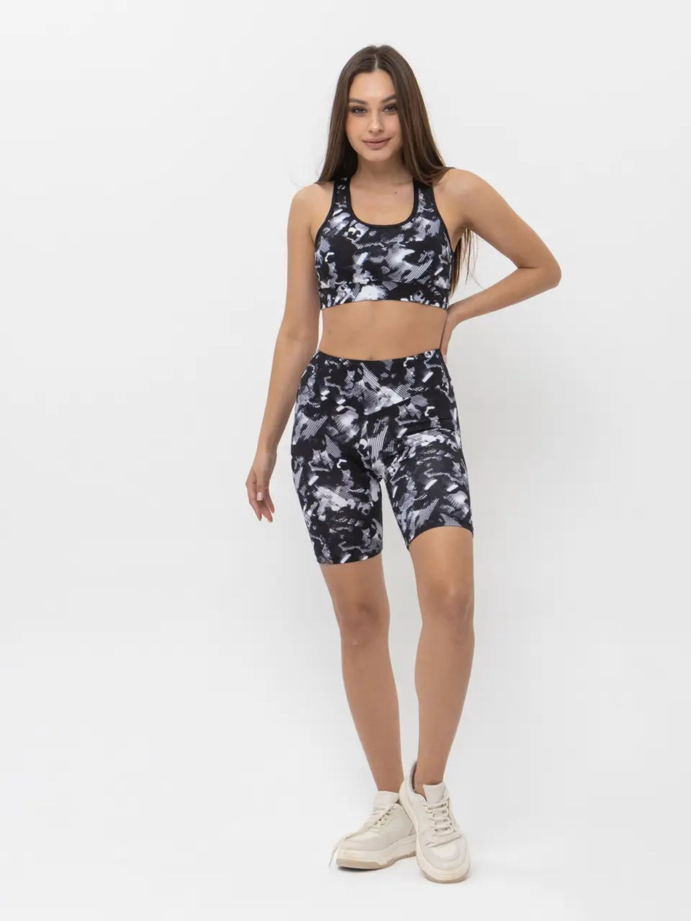 Костюмы Nargiz модель 23106 чорний сірий Фото