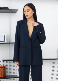 Костюмы Костюм женский классический в клетку на кнопках модель Su4004 Фото