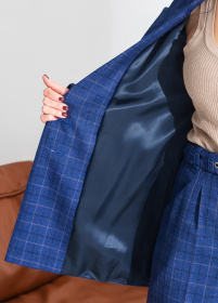 Костюмы Костюм женский классический в клетку на пуговицах. модель Su2007 Фото