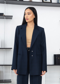 Жакет Жакет женский классический в клетку на кнопках модель G4oo4 Фото