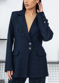 Жакет Жакет женский классический в клетку на пуговицах. модель G2oo5 Фото