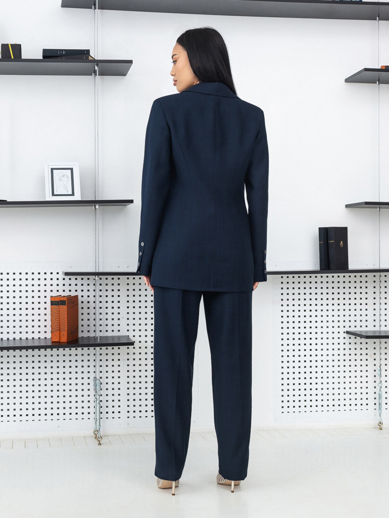 Жакет Жакет женский классический в клетку на пуговицах. модель G2oo5 Фото