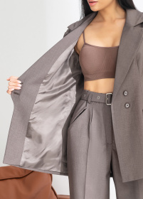 Жакет Жакет двухбортный на подкладке с двумя пуговицами модель G1oo2 Фото