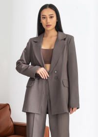 Жакет Жакет двухбортный на подкладке с двумя пуговицами модель G1oo2 Фото