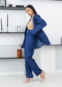 Костюми Костюм женский классический в клетку на пуговицах. модель Su2006 Фото