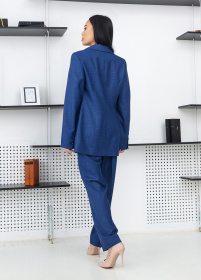 Жакет Жакет женский классический в клетку на пуговицах. модель G2oo6 Фото