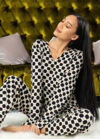Пижама Пижама женская с длинным рукавом модель Pa2001 Фото