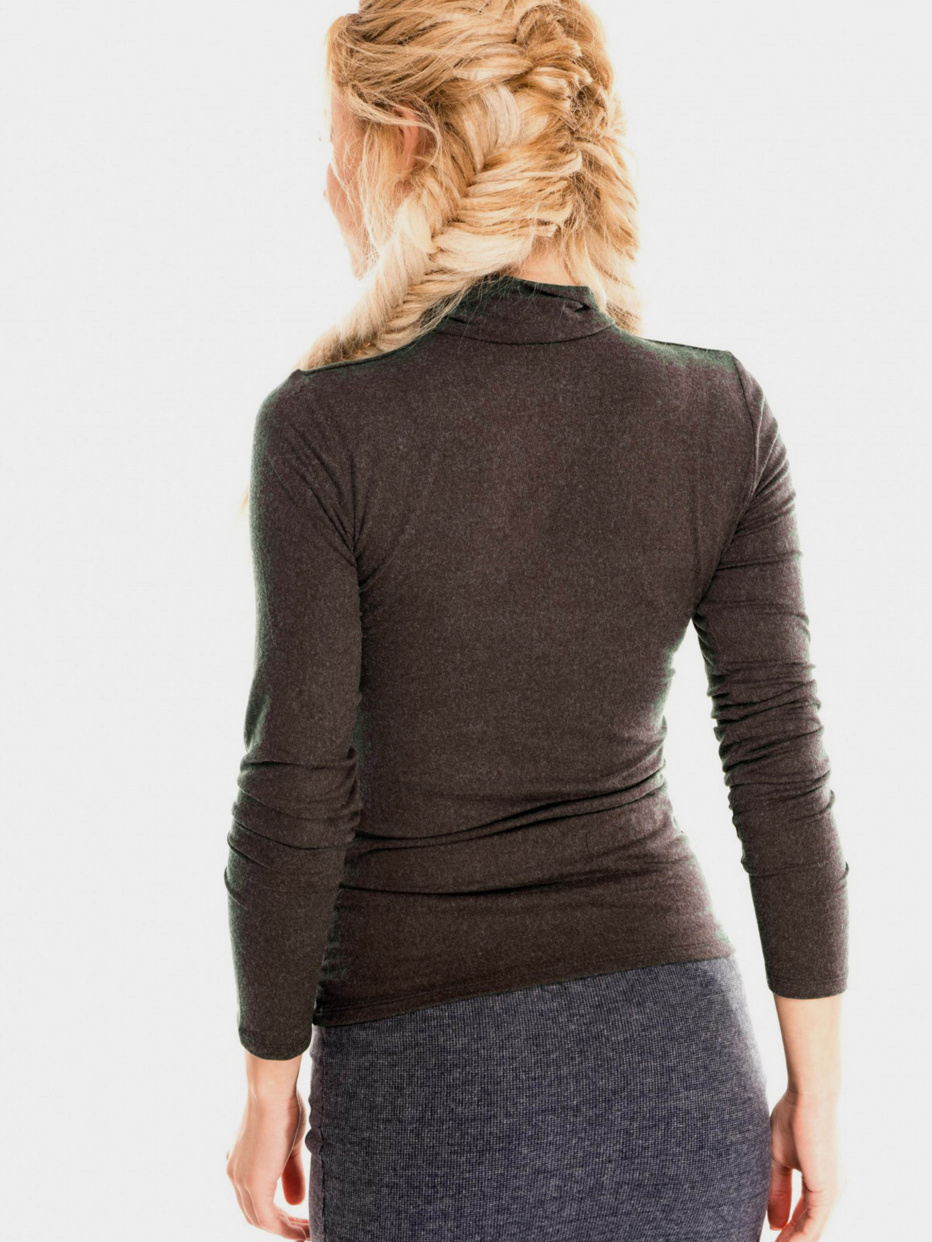 Водолазка ISSA Plus модель 2431_темно_коричневий Фото