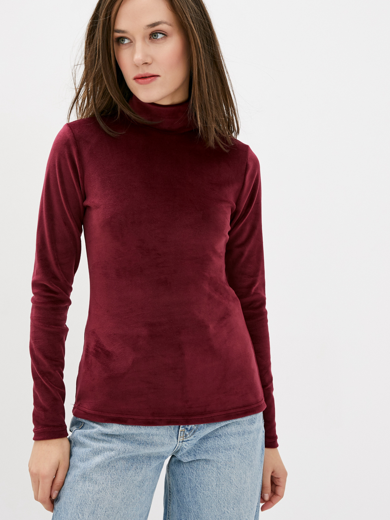 Водолазка ISSA Plus модель 12258_бордовый Фото