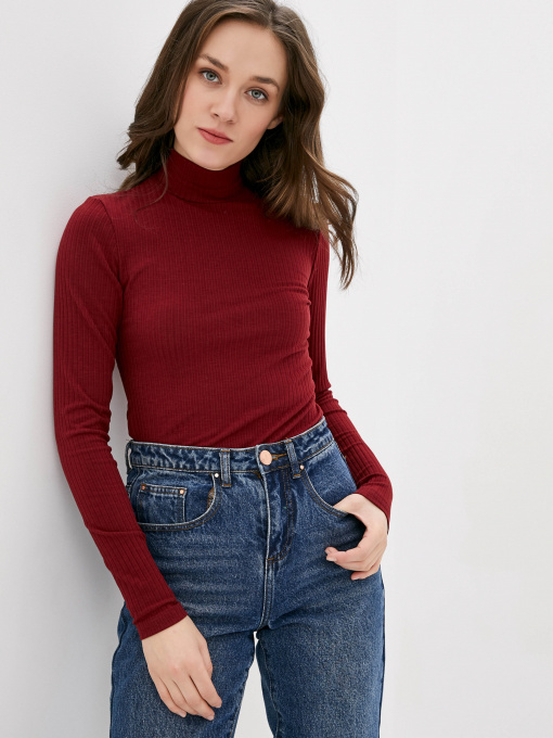 Водолазка ISSA Plus модель 10395_burgundy Фото