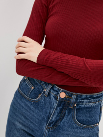 Водолазка ISSA Plus модель 10395_burgundy Водолазка ISSA Plus модель 10395_burgundy Фото