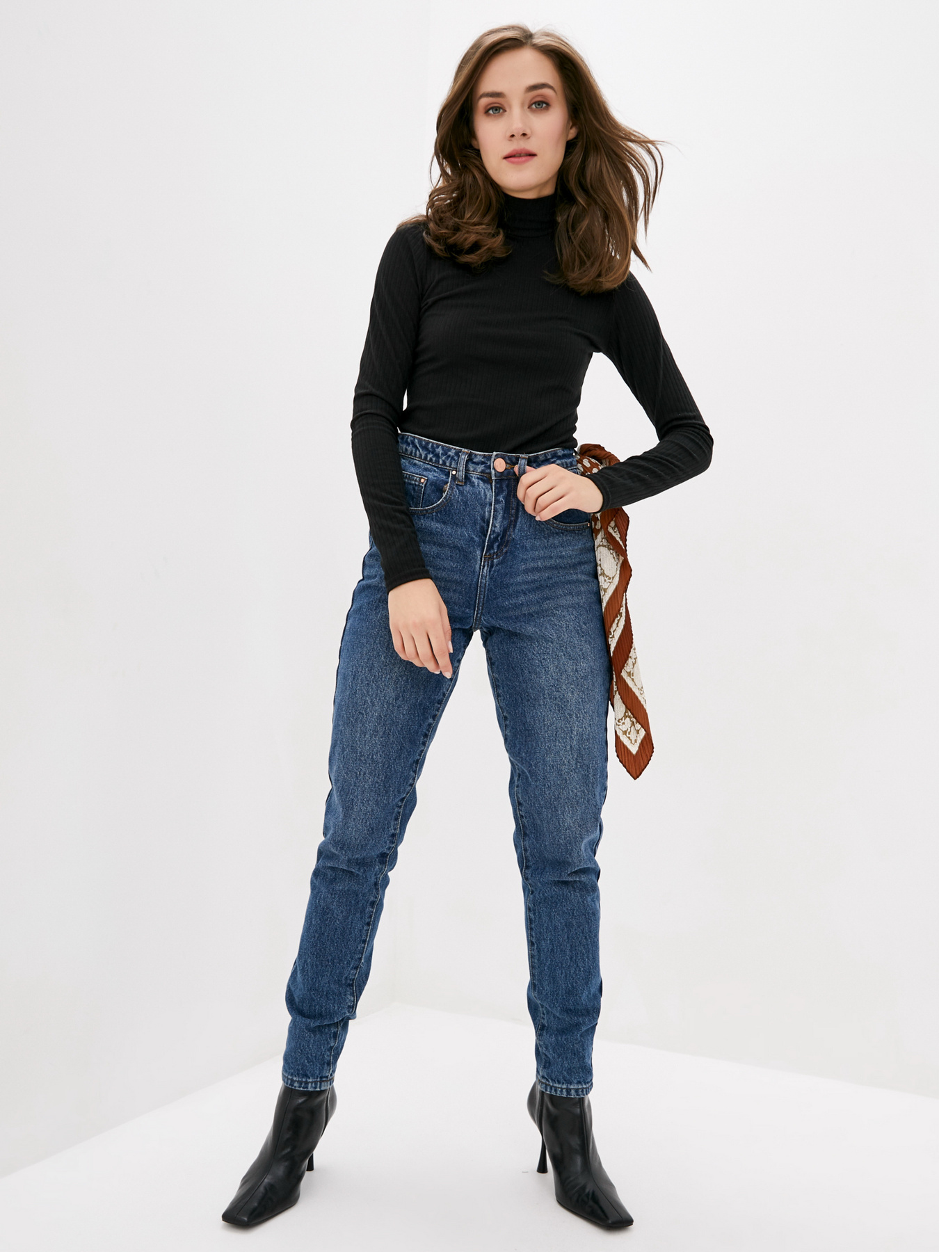 Водолазка ISSA Plus модель 10395_черный Фото