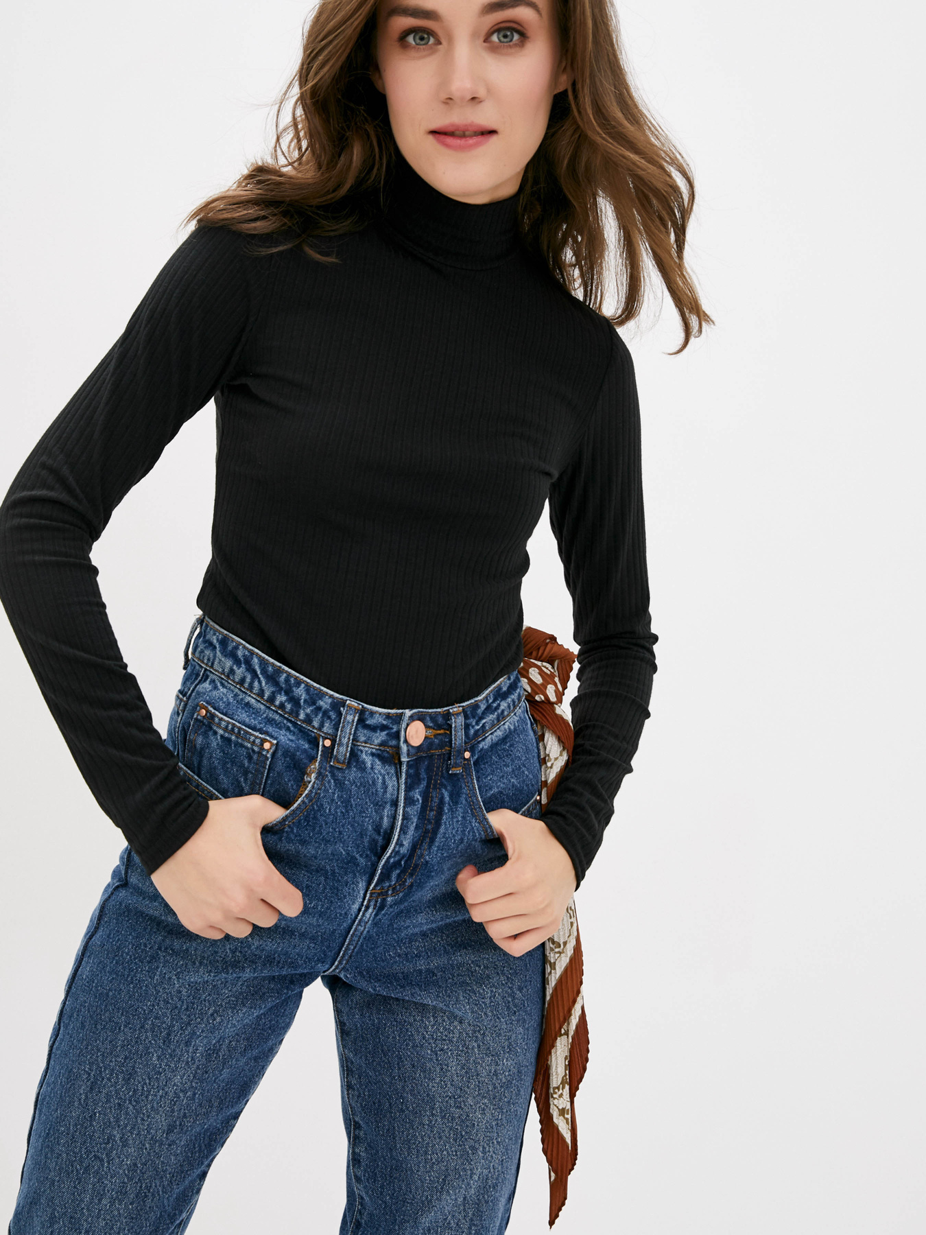 Водолазка ISSA Plus модель 10395_черный Фото