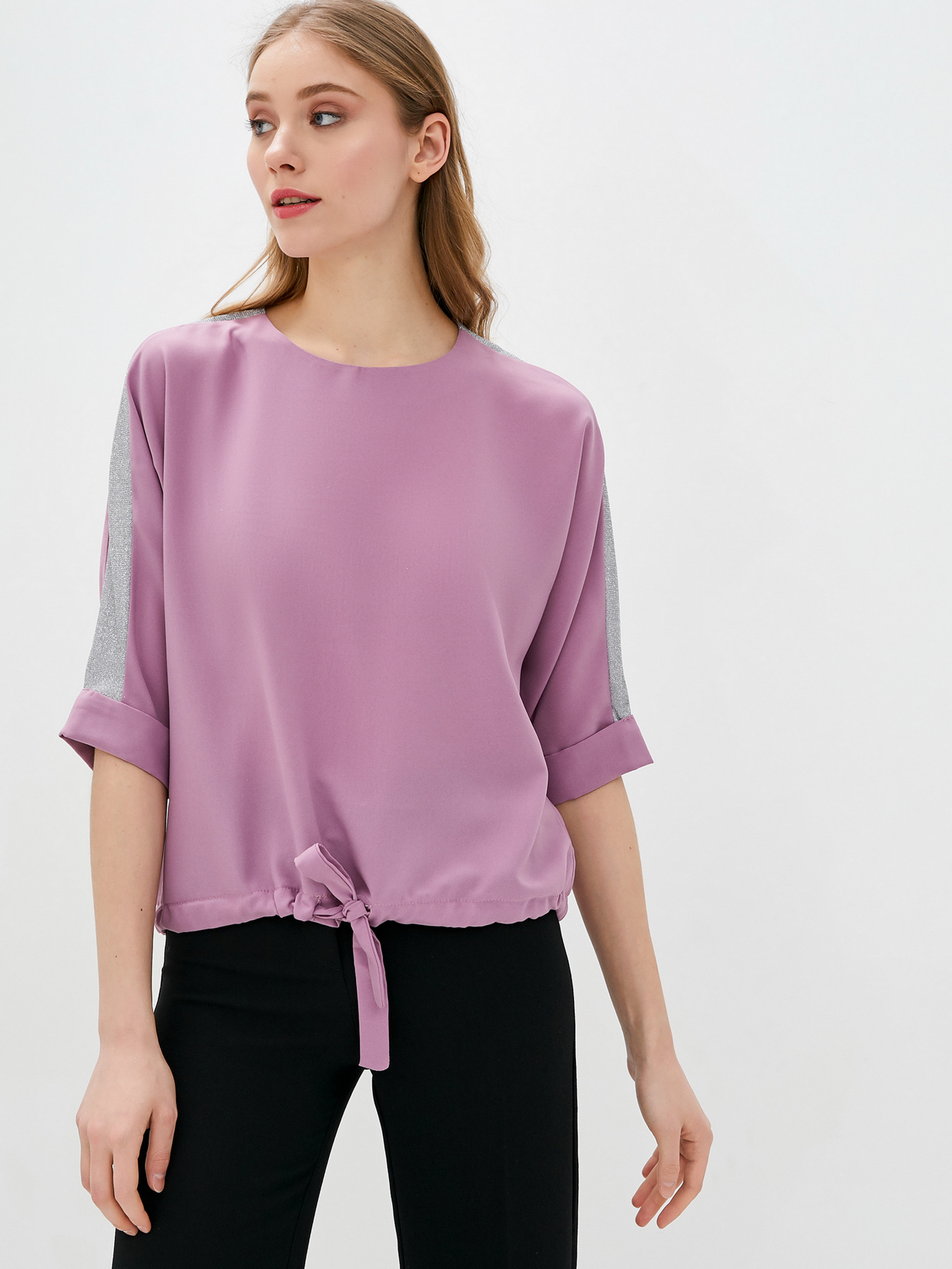 Блуза ISSA Plus модель SA-39_lilac Фото