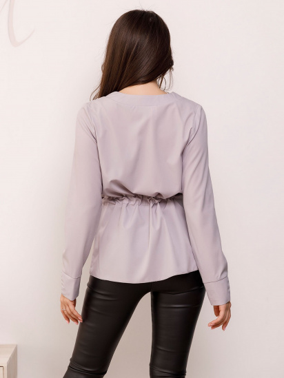 Блуза ISSA Plus модель SA-166_grey — фото 3 - INTERTOP