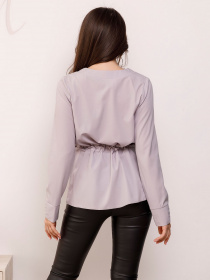 Блуза ISSA Plus модель SA-166_grey Блуза ISSA Plus модель SA-166_grey Фото