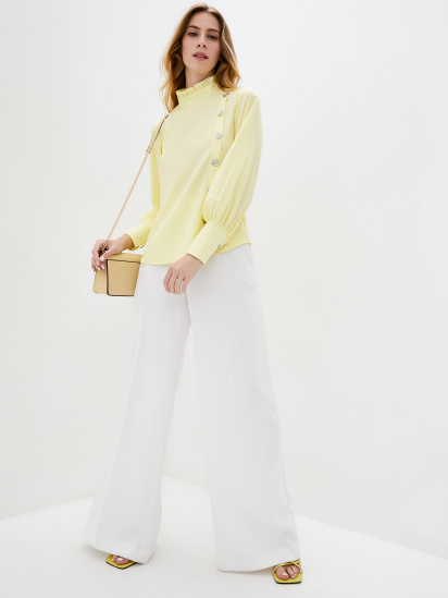 Блуза ISSA Plus модель SA-10_yellow — фото - INTERTOP