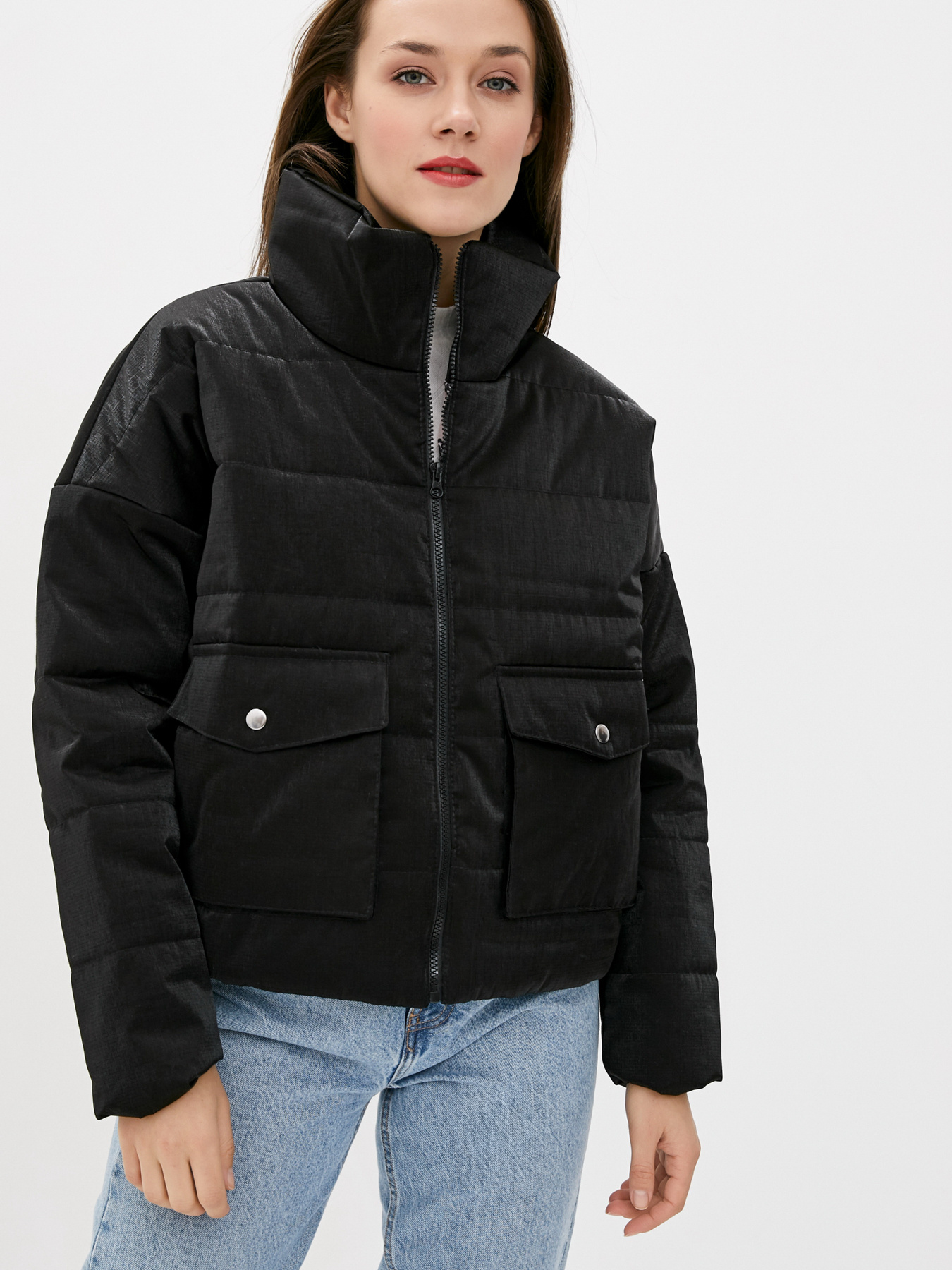 Демісезонна куртка ISSA Plus модель SA-309_black Фото