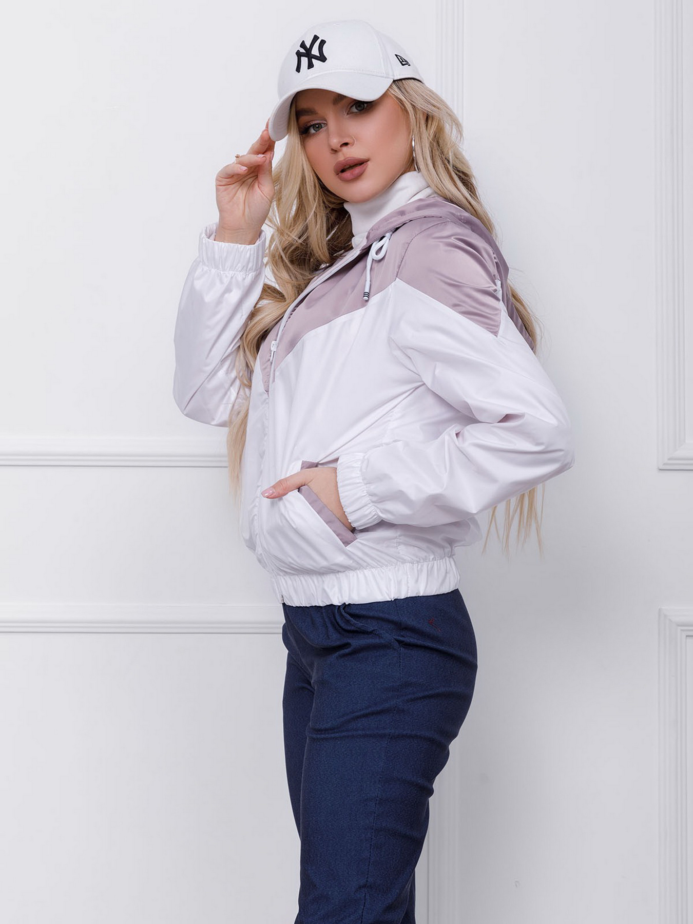 Ветровка ISSA Plus модель SA-122_whitepink Фото