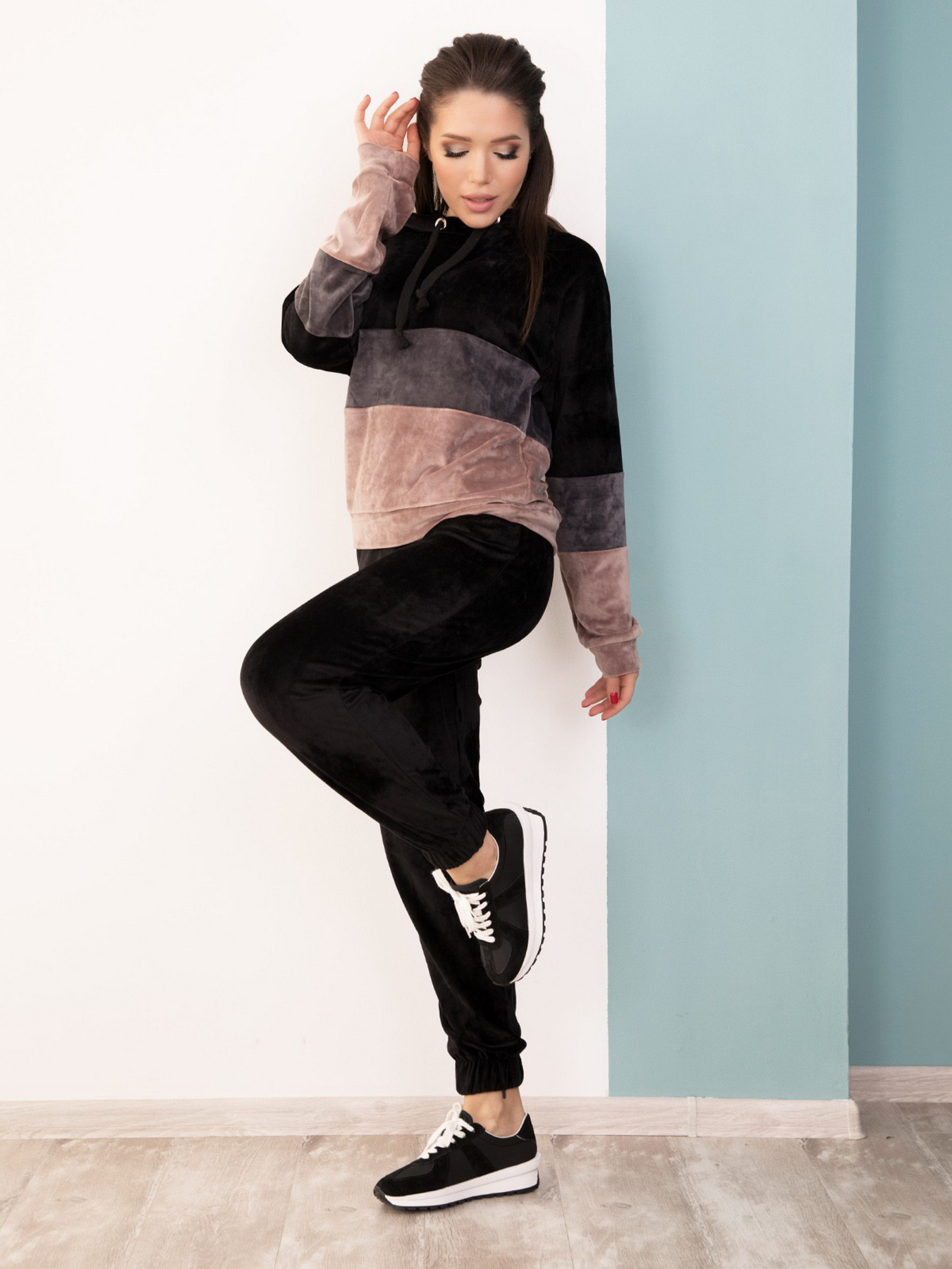 Спортивный костюм ISSA Plus модель SA-186_black Фото