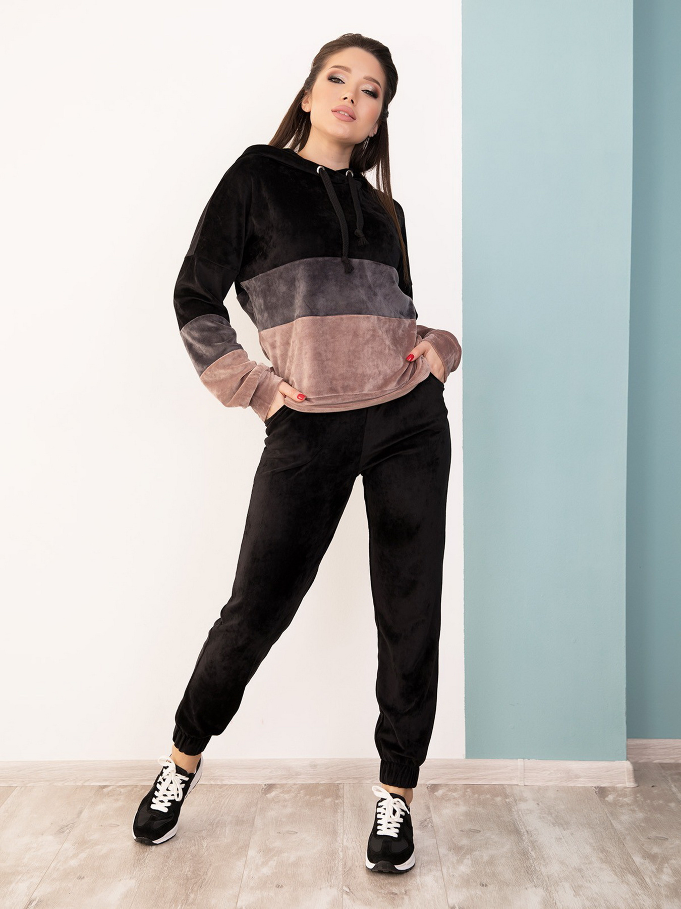 Спортивный костюм ISSA Plus модель SA-186_black Фото