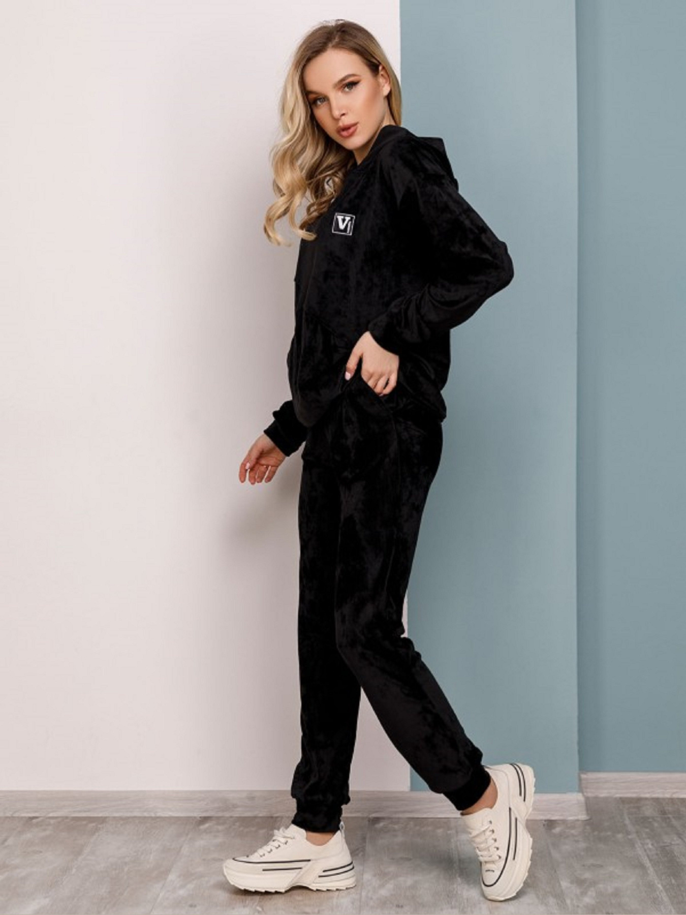 Спортивный костюм ISSA Plus модель SA-155_черный Фото