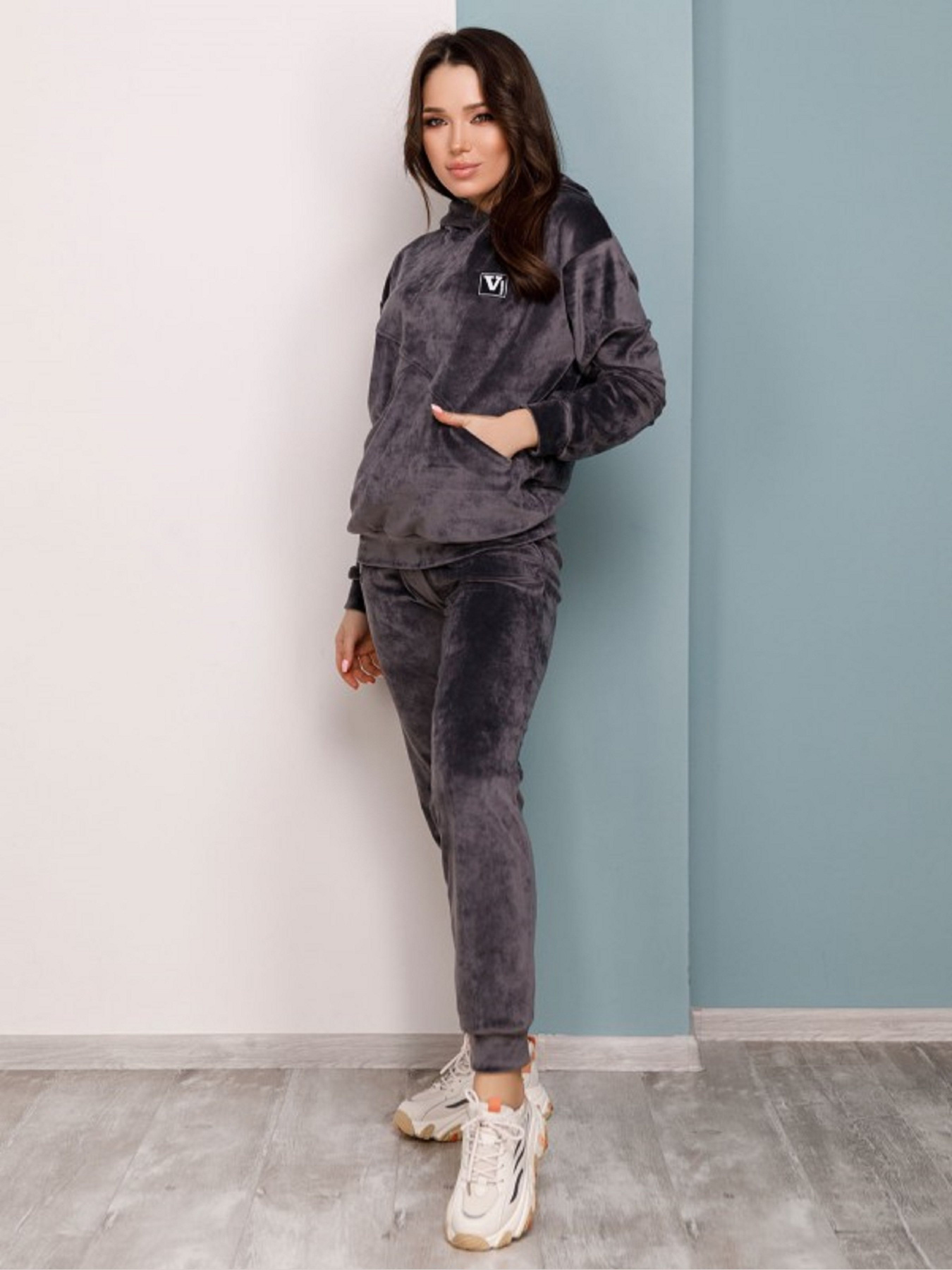 Спортивний костюм ISSA Plus модель SA-155_серый Фото