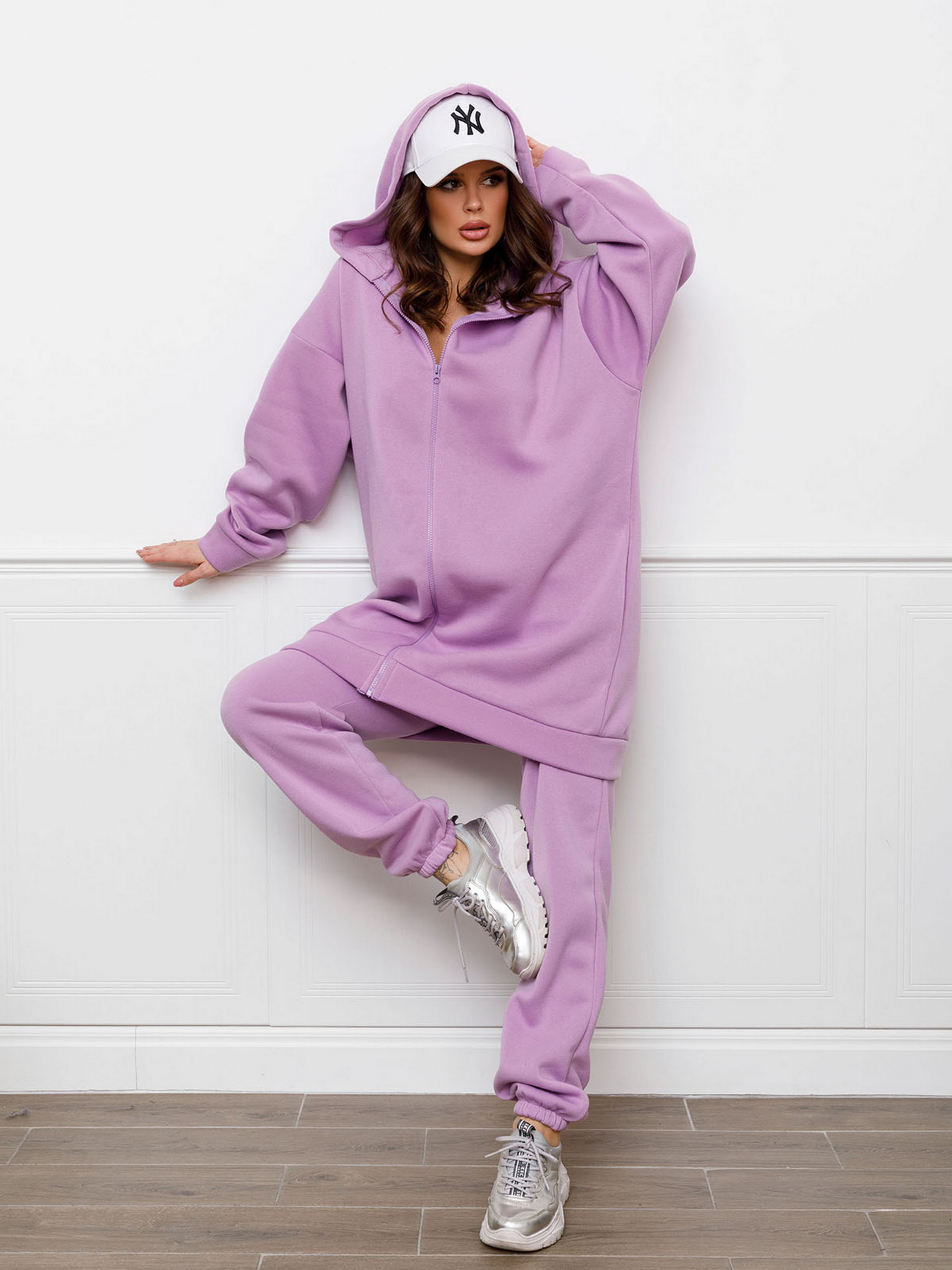 Спортивний костюм ISSA Plus модель 12298_lilac Фото