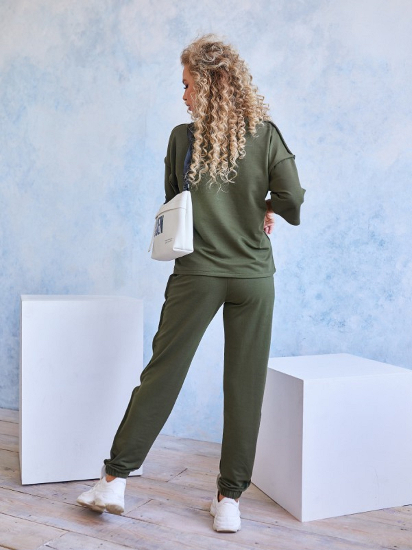 Спортивний костюм ISSA Plus модель 11970_хаки Спортивний костюм ISSA Plus модель 11970_хаки Фото