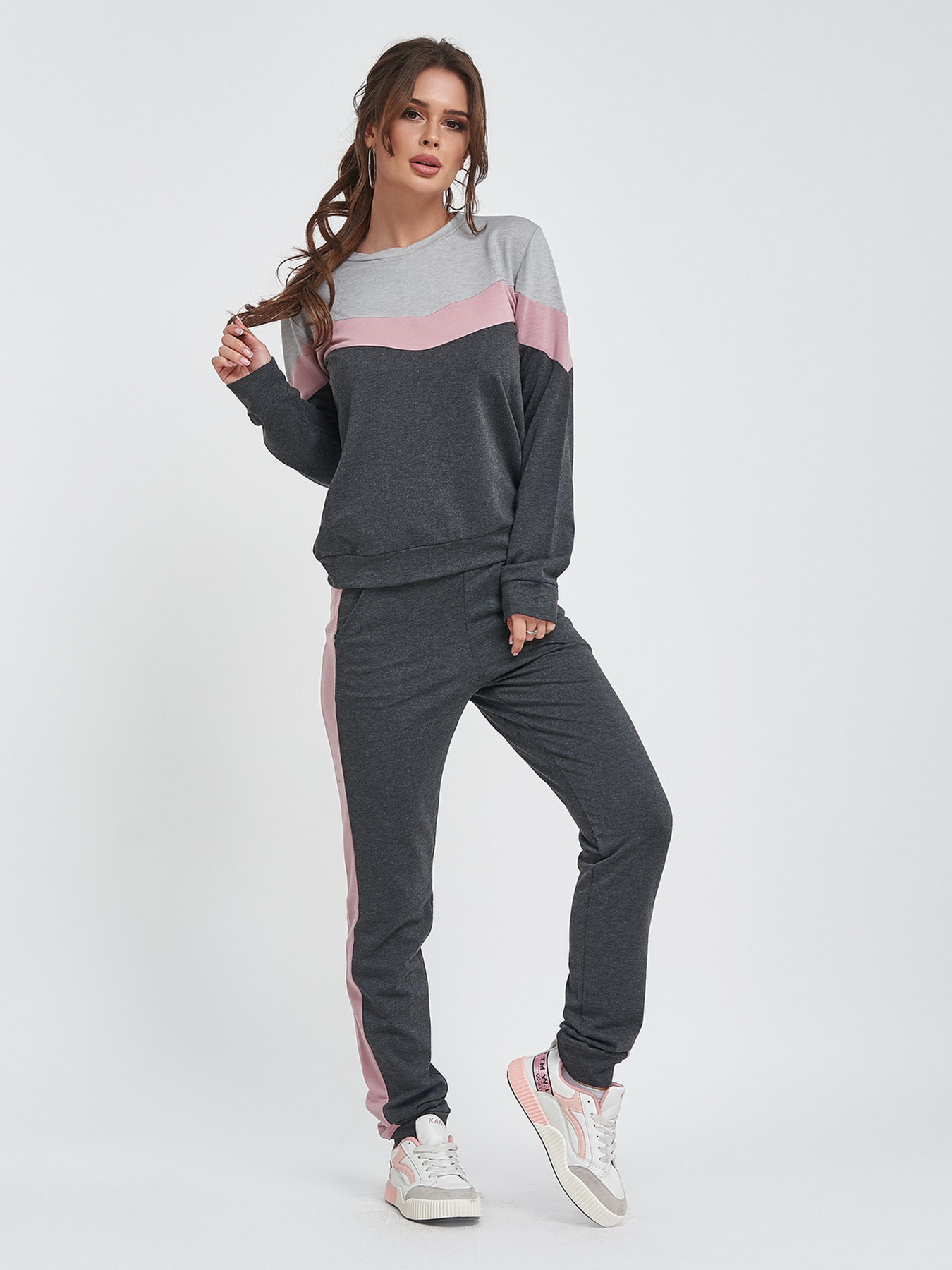 Спортивный костюм ISSA Plus модель 11461_темно_серый Фото