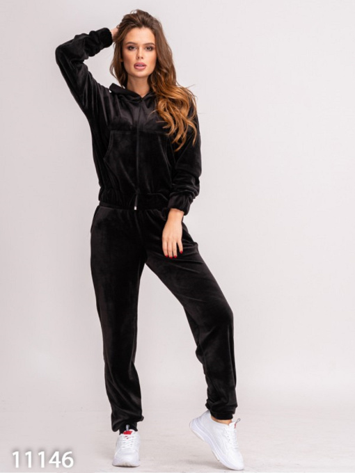 Спортивный костюм ISSA Plus модель 11146_черный Фото