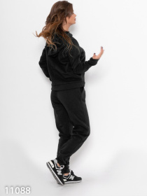 Спортивный костюм ISSA Plus модель 11088_черный Спортивный костюм ISSA Plus модель 11088_черный Фото