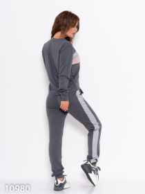 Спортивный костюм ISSA Plus модель 10980_серый Фото