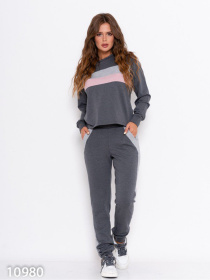 Спортивный костюм ISSA Plus модель 10980_серый Фото