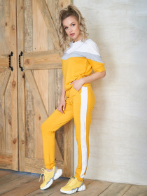 Спортивный комплект ISSA Plus модель 10590_mustard Фото