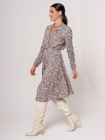 Платье миди ISSA Plus модель 13134_grey Фото