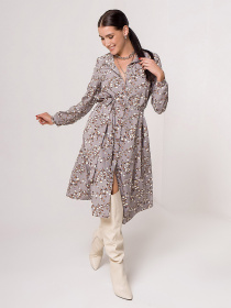 Платье миди ISSA Plus модель 13134_grey Фото