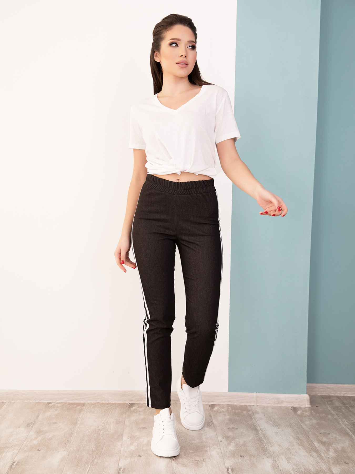 Повседневные штаны ISSA Plus модель 12521_black Повседневные штаны ISSA Plus модель 12521_black Фото