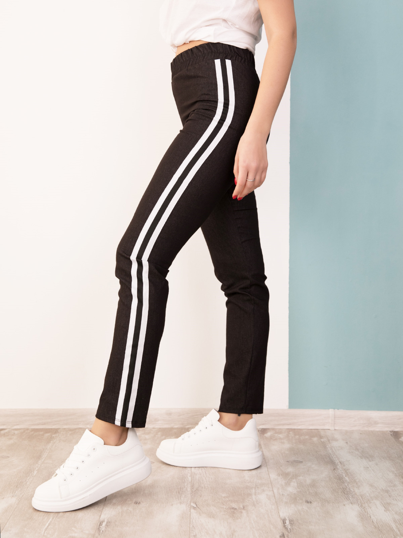 Повседневные штаны ISSA Plus модель 12521_black Повседневные штаны ISSA Plus модель 12521_black Фото